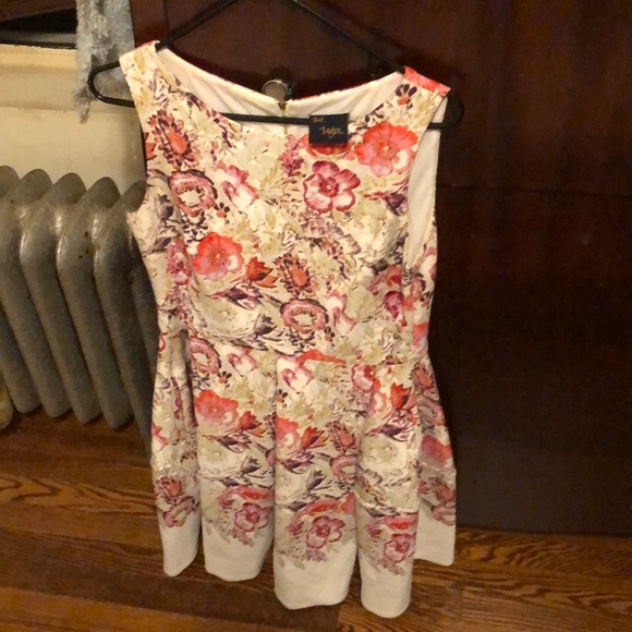 Just Taylor Women's Floral-Print Fit & Flare Dress with Pockets - Picture 1 of 6